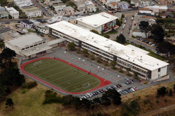 Aerial Photography San Francisco - Thurgood Marshall High School